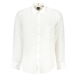 ÁO SƠ MI NAM DÀI TAY MÀU TRẮNG - BOSS - NHẬP KHẨU CHÍNH HÃNG TỪ ITALY