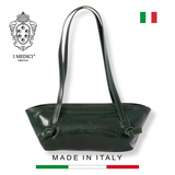 TÚI XÁCH BAGUETTE NỮ DA THẬT VACHETTA MÀU XANH 610 -  MEDICI OF FLORENCE - SẢN XUẤT THỦ CÔNG TẠI ITALIA