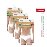 PACK 2 QUẦN SỊP TAM GIÁC NAM MÀU TRẮNG - CARRERA JEANS - NHẬP KHẨU CHÍNH HÃNG TỪ Ý