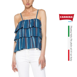 ÁO 2 DÂY NỮ LÀM BẰNG VẢI COTTON NHẸ - CARRERA JEANS - NHẬP KHẨU CHÍNH HÃNG TỪ ITALIA