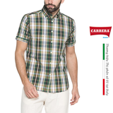 ÁO SƠ MI NAM CỘC TAY HỌA TIẾT KẺ Ô – CARRERA JEANS - NHẬP KHẨU CHÍNH HÃNG TỪ Ý