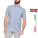 ÁO SƠ MI NAM CỘC TAY HỌA TIẾT KẺ Ô – CARRERA JEANS - NHẬP KHẨU CHÍNH HÃNG TỪ Ý