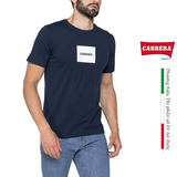 ÁO THUN NAM CỘC TAY BASIC MÀU XANH BLUE IN LOGO – CARRERA JEANS - NHẬP KHẨU CHÍNH HÃNG TỪ Ý