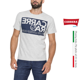 ÁO THUN NAM CỘC TAY MÀU GHI XÁM – CARRERA JEANS - NHẬP KHẨU CHÍNH HÃNG TỪ Ý