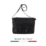 TÚI ĐEO CHÉO NAM DA THẬT - GIANNI CONTI - SẢN XUẤT TẠI ITALY