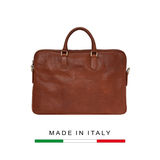 TÚI ĐỰNG LAPTOP DA CALFSKIN110 - Rust -  MEDICI OF FLORENCE - SẢN XUẤT THỦ CÔNG TẠI ITALIA