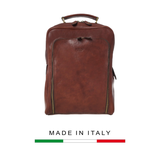 BALO NAM DA VEGETABLE-TANNED CALFSKIN 681 - Dark Brown -  MEDICI OF FLORENCE - SẢN XUẤT THỦ CÔNG TẠI ITALIA
