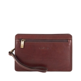 CLUTCH NAM MÀU NÂU DA THẬT 9402019-20 – GIANNI CONTI - SẢN XUẤT THỦ CÔNG TẠI ITALY