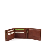 VÍ DA THẬT NAM MÀU NÂU VÀNG 917041-25 – GIANNI CONTI - SẢN XUẤT THỦ CÔNG TẠI ITALY