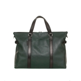 TÚI DU LỊCH DA THẬT MÀU XANH ĐẬM 4952579-61 - GIANNI CONTI - SẢN XUẤT THỦ CÔNG TỪ ITALY