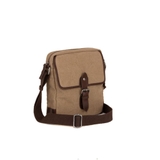 TÚI ĐEO CHÉO DA THẬT MÀU NÂU BE 6022683-609 - GIANNI CONTI - SẢN XUẤT THỦ CÔNG TẠI ITALY