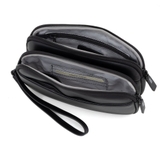 CLUTCH NAM DA THẬT MÀU ĐEN 1902884-10 – GIANNI CONTI - SẢN XUẤT THỦ CÔNG TỪ ITALY