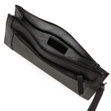 CLUTCH DA THẬT NAM MÀU ĐEN 1812207-10 - GIANNI CONTI - SẢN XUẤT THỦ CÔNG TẠI ITALY