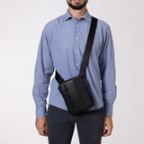 TÚI ĐEO CHÉO DA THẬT MÀU ĐEN 2092883-10 - GIANNI CONTI - SẢN XUẤT THỦ CÔNG TỪ ITALY