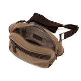 TÚI ĐEO CHÉO DA THẬT MÀU NÂU BE 6025179-609 - GIANNI CONTI - SẢN XUẤT THỦ CÔNG TẠI ITALY