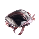 TÚI ĐEO CHÉO DA THẬT MÀU NÂU 4112371-25 - GIANNI CONTI - SẢN XUẤT THỦ CÔNG TỪ ITALY