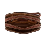 CLUTCH NAM DA THẬT MÀU NÂU 912200-25 – GIANNI CONTI - SẢN XUẤT THỦ CÔNG TỪ ITALY