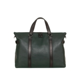 TÚI DU LỊCH DA THẬT MÀU XANH ĐẬM 4952579-61 - GIANNI CONTI - SẢN XUẤT THỦ CÔNG TỪ ITALY