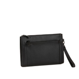 CLUTCH DA THẬT NAM MÀU ĐEN 1812207-10 - GIANNI CONTI - SẢN XUẤT THỦ CÔNG TẠI ITALY