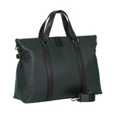 TÚI DU LỊCH DA THẬT MÀU XANH ĐẬM 4952579-61 - GIANNI CONTI - SẢN XUẤT THỦ CÔNG TỪ ITALY