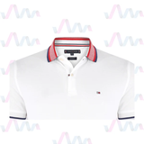 ÁO POLO NAM REGULAR FIT MÀU TRẮNG BIG SIZE TO6569766 - TOMMY HILFIGER - NHẬP KHẨU CHÍNH HÃNG TỪ CHLB ĐỨC