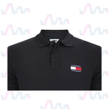 ÁO POLO NAM MÀU ĐEN DM0DM07456-BBU - TOMMY JEANS - NHẬP KHẨU CHÍNH HÃNG TỪ CHLB ĐỨC