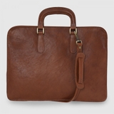 TÚI ĐỰNG LAPTOP DA CALFSKIN CAO CẤP 081-MAHOGANY -  MEDICI OF FLORENCE - SẢN XUẤT THỦ CÔNG TẠI ITALIA