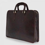 TÚI ĐỰNG LAPTOP DA CALFSKIN CAO CẤP 081 - Black -  MEDICI OF FLORENCE - SẢN XUẤT THỦ CÔNG TẠI ITALIA