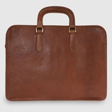 TÚI ĐỰNG LAPTOP DA CALFSKIN CAO CẤP 081-MAHOGANY -  MEDICI OF FLORENCE - SẢN XUẤT THỦ CÔNG TẠI ITALIA