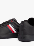 GIÀY SNEAKER NAM MÀU ĐEN - TOMMY HILFIGER - NHẬP KHẨU CHÍNH HÃNG TỪ Ý