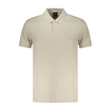 ÁO POLO NAM CỘC TAY SLIM FIT MÀU BE - BOSS - NHẬP KHẨU CHÍNH HÃNG TỪ ITALIA