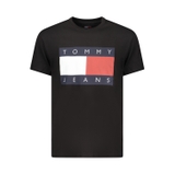 ÁO THUN NAM CỘC TAY MÀU ĐEN – TOMMY HILFIGER - NHẬP KHẨU CHÍNH HÃNG TỪ Ý