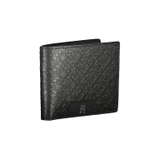 VÍ NAM DA THẬT MÀU ĐEN - TOMMY HILFIGER - NHẬP KHẨU CHÍNH HÃNG TỪ Ý