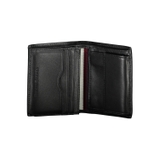 VÍ NAM DA THẬT MÀU ĐEN - TOMMY HILFIGER - NHẬP KHẨU CHÍNH HÃNG TỪ Ý