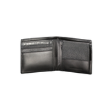 VÍ NAM DA THẬT MÀU ĐEN - TOMMY HILFIGER - NHẬP KHẨU CHÍNH HÃNG TỪ Ý