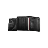 VÍ NAM DA THẬT MÀU ĐEN - TOMMY HILFIGER - NHẬP KHẨU CHÍNH HÃNG TỪ Ý