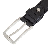 THẮT LƯNG DA THẬT NAM MÀU ĐEN - GIANNI CONTI - SẢN XUẤT THỦ CÔNG TỪ ITALIA