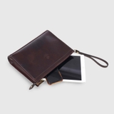 TÚI CLUTCH DA VACCHETTA CAO CẤP 76-FONDANT -  MEDICI OF FLORENCE - SẢN XUẤT THỦ CÔNG TẠI ITALY