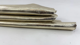 ORDER MIẾNG DA CỪU Ý CAO CẤP VÀNG KIM LOẠI NHẠT HIỆU ỨNG NỨT - ITALY LEATHER - NHẬP KHẨU CHÍNH HÃNG TỪ Ý