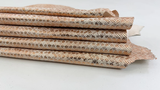 ORDER MIẾNG DA BÊ Ý CAO CẤP VÀNG HỒNG ÁNH KIM HOẠ TIẾT RẮN - ITALY LEATHER - NHẬP KHẨU CHÍNH HÃNG TỪ Ý