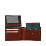 VÍ NAM DA THẬT MÀU NÂU SẪM 15 - Rust - MEDICI OF FLORENCE - NHẬP KHẨU CHÍNH HÃNG TỪ ITALIA