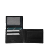 VÍ NAM DA THẬT MÀU ĐEN 15 - Black - MEDICI OF FLORENCE - NHẬP KHẨU CHÍNH HÃNG TỪ ITALIA