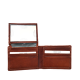 VÍ DA CALFSKIN 5 - Mogano - MEDICI OF FLORENCE - NHẬP KHẨU CHÍNH HÃNG TỪ ITALIA