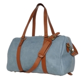 TÚI DU LỊCH DA CALFSKIN 1001-2 DL - Steel Blue -  MEDICI OF FLORENCE - SẢN XUẤT THỦ CÔNG TẠI ITALIA