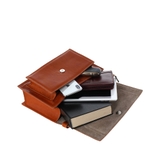 TÚI QUAI XÁCH DA CALFSKIN 2420 - Light Brown -  MEDICI OF FLORENCE - SẢN XUẤT THỦ CÔNG TẠI ITALIA