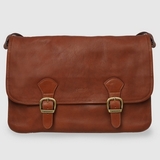 TÚI ĐEO CHÉO NAM DA CALFSKIN 5600 - MAHOGANY -  MEDICI OF FLORENCE - SẢN XUẤT THỦ CÔNG TẠI ITALY