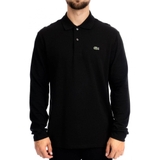 ÁO POLO DÀI TAY NAM CLASSIC FIT MÀU ĐEN TRƠN - LACOSTE - NHẬP KHẨU CHÍNH HÃNG TỪ CHLB ĐỨC