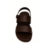 DÉP SANDAL NAM DA THẬT CAO CẤP MÀU NÂU - DUCA DI MORRONE - SẢN XUẤT TẠI ITALY