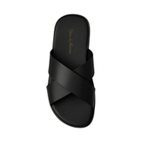 DÉP NAM DA THẬT CAO CẤP MÀU ĐEN - DUCA DI MORRONE - SẢN XUẤT TẠI ITALY