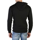 ÁO KHOÁC NỈ NAM KÉO KHÓA CÓ MŨ  MÀU ĐEN – CARRERA JEANS - NHẬP KHẨU CHÍNH HÃNG TỪ Ý